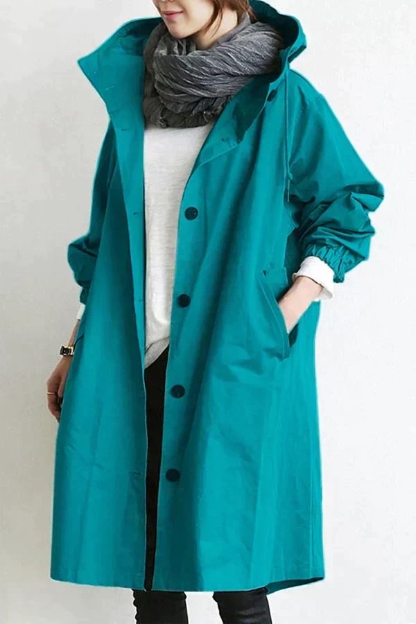 Inês | Parka Impermeável Mulher com Capuz Oversize