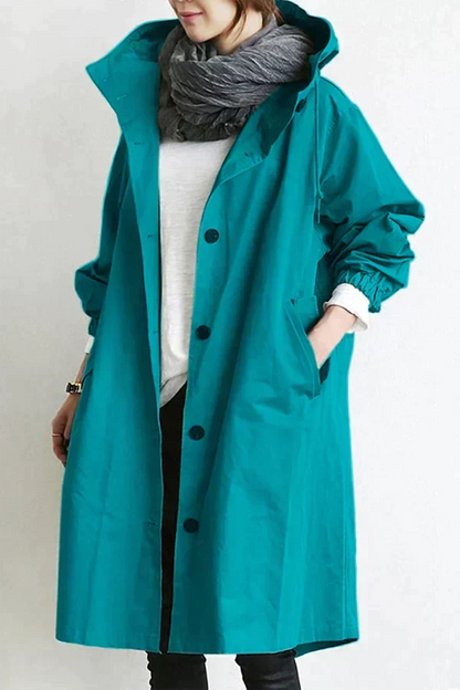 Inês | Parka Impermeável Mulher com Capuz Oversize