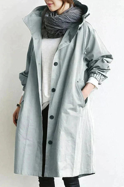 Inês | Parka Impermeável Mulher com Capuz Oversize