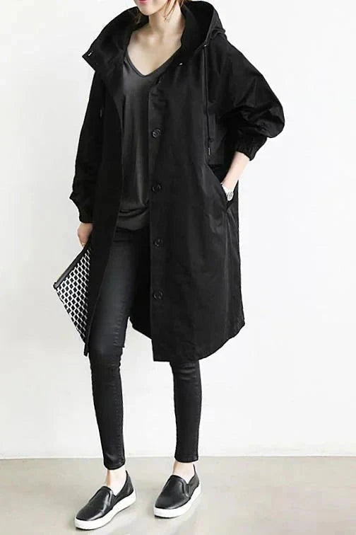 Inês | Parka Impermeável Mulher com Capuz Oversize