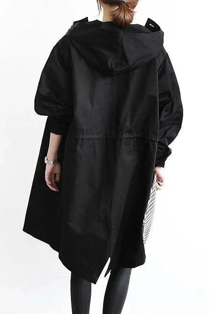Inês | Parka Impermeável Mulher com Capuz Oversize