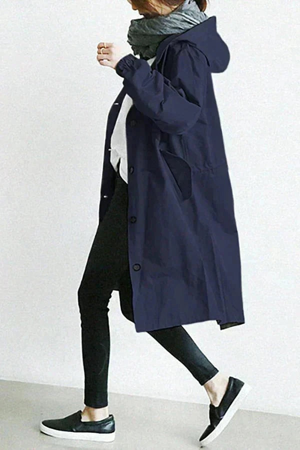 Inês | Parka Impermeável Mulher com Capuz Oversize