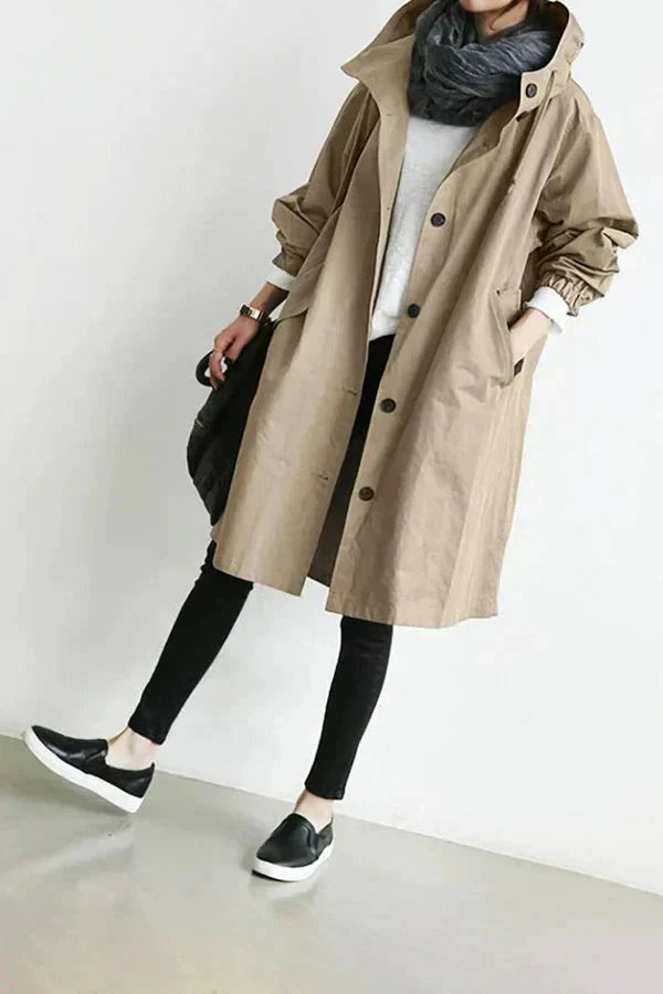 Inês | Parka Impermeável Mulher com Capuz Oversize