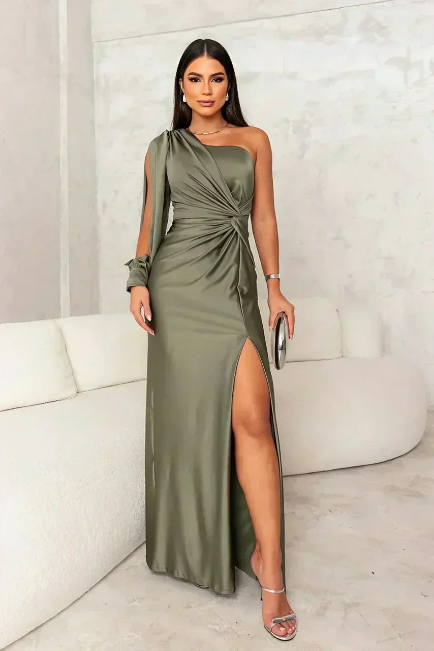Ines | Women's One Shoulder Holiday Party Dress Evening Gown