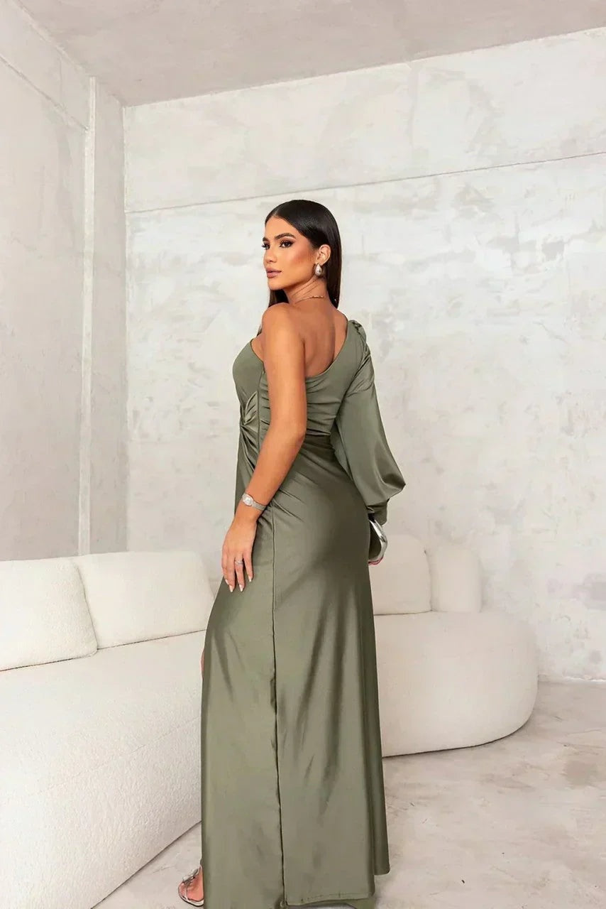 Ines | Women's One Shoulder Holiday Party Dress Evening Gown