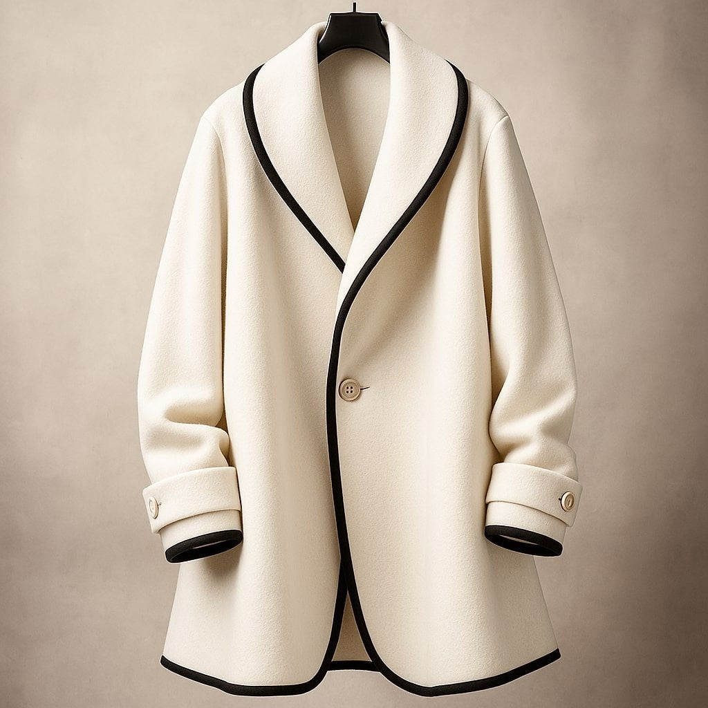 Isabel | Casaco Dupla Face Mulher Gola Xale Oversized
