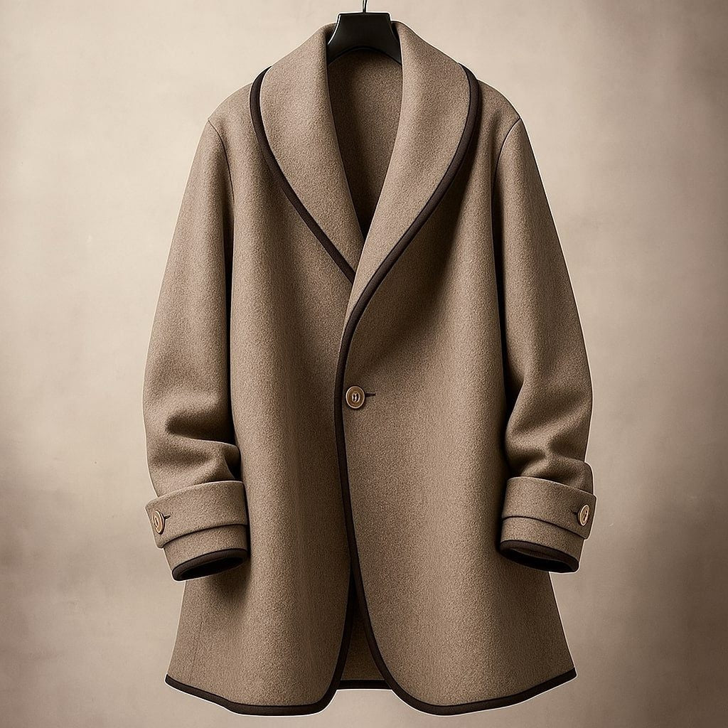 Isabel | Casaco Dupla Face Mulher Gola Xale Oversized