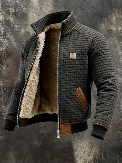 Jasper | Men's Fleece Lined Sherpa Jacket with Stand Collar