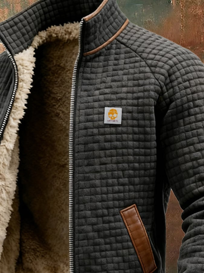 Jasper | Men's Fleece Lined Sherpa Jacket with Stand Collar