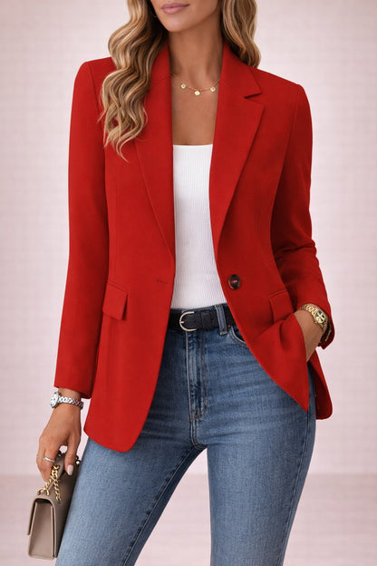 Joana | Blazer Estruturado Mulher Botão Único Lapela