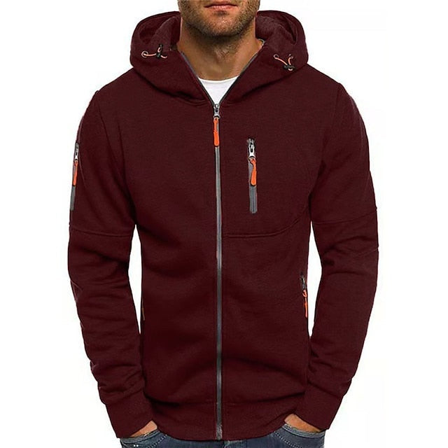 João | Hoodie Homem com Fecho Completo e Capuz Ajustável