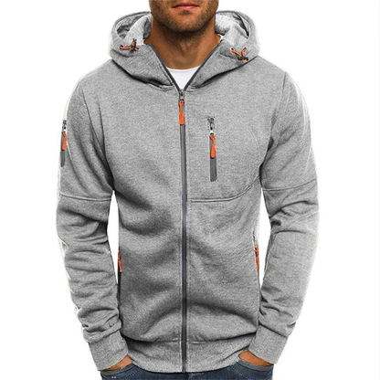 João | Hoodie Homem com Fecho Completo e Capuz Ajustável