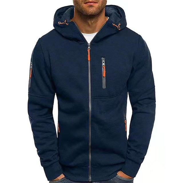 João | Hoodie Homem com Fecho Completo e Capuz Ajustável