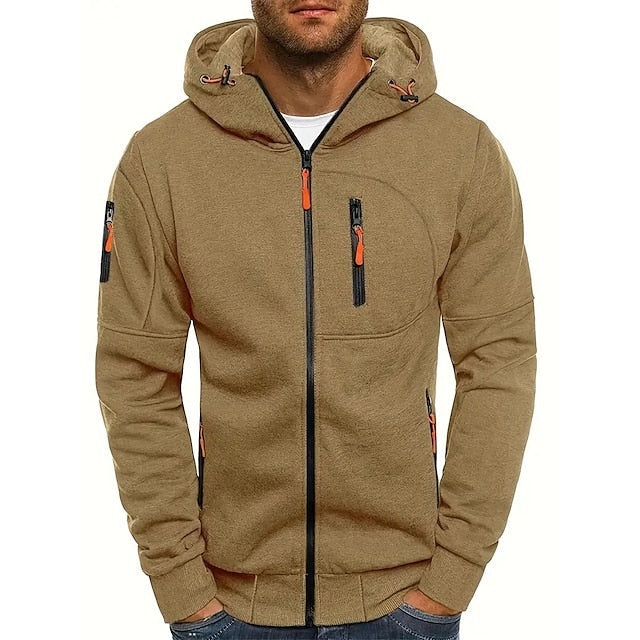 João | Hoodie Homem com Fecho Completo e Capuz Ajustável
