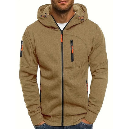 João | Hoodie Homem com Fecho Completo e Capuz Ajustável