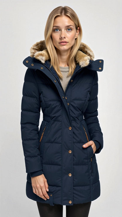 Lara | Parka Acolchoada Impermeável Mulher com Capuz