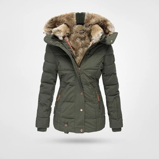 Lara | Parka Acolchoada Impermeável Mulher com Capuz