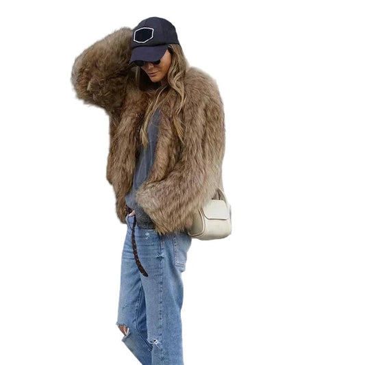 Leonor | Casaco de Pelo Curto Mulher Oversize