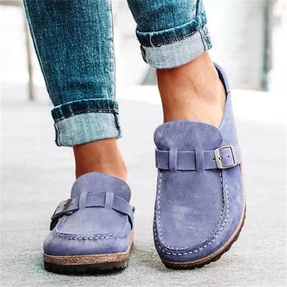Leonor | Mocassins de Camurça Mulher Slip-On Fivela