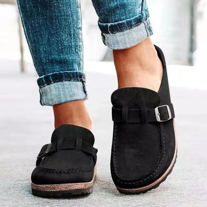 Leonor | Mocassins de Camurça Mulher Slip-On Fivela
