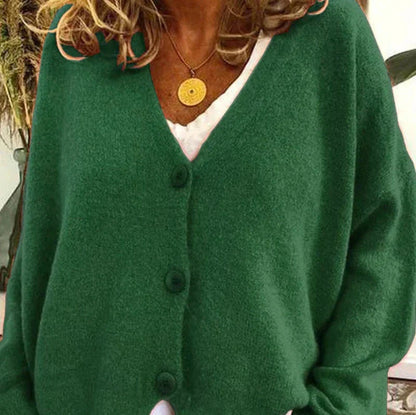 Liliana | Cardigan de Malha Mulher Decote em V Botões