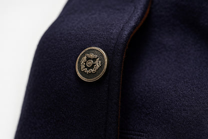 Lucian | Men's Quilted Lined Wool Blend Overcoat Funnel Neck Winter Coat
