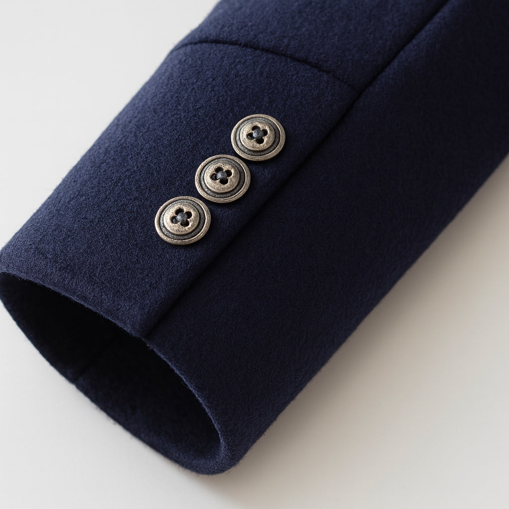 Lucian | Men's Quilted Lined Wool Blend Overcoat Funnel Neck Winter Coat