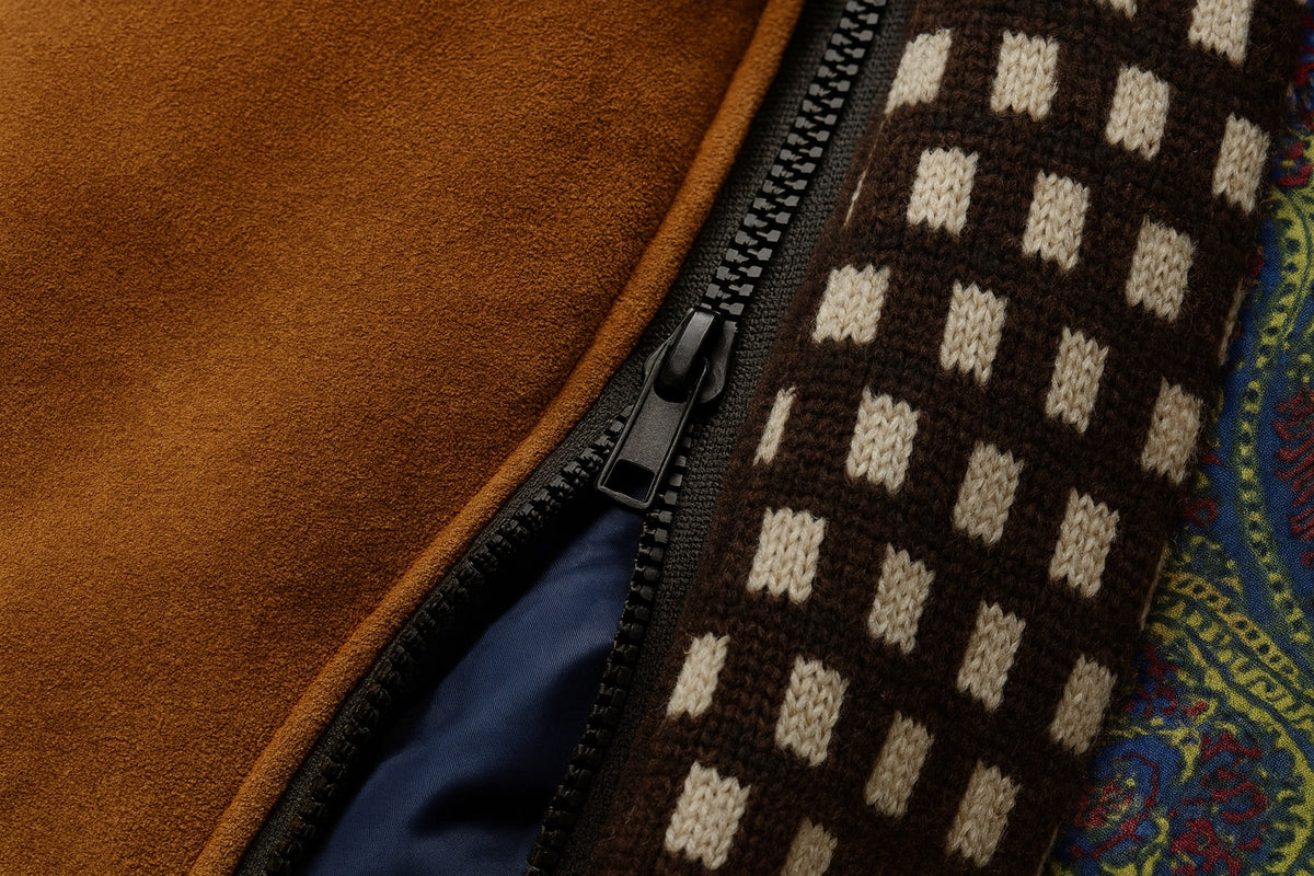 Lucian | Men's Quilted Lined Wool Blend Overcoat Funnel Neck Winter Coat