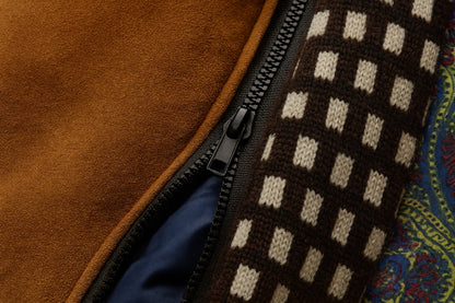 Lucian | Men's Quilted Lined Wool Blend Overcoat Funnel Neck Winter Coat