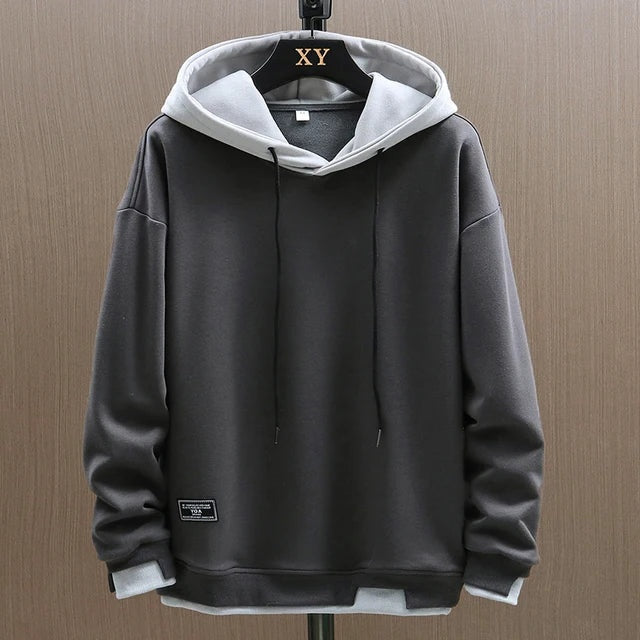 Luís | Hoodie Homem com Capuz Sweatshirt Dois Tons