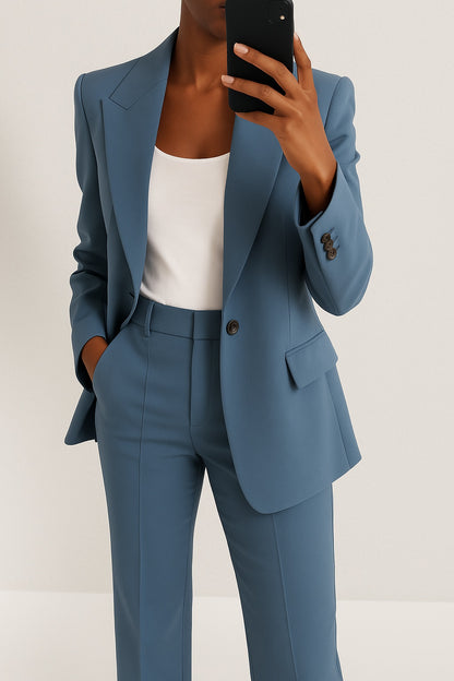 Luísa | Conjunto de Blazer e Calças Mulher Cintura Alta