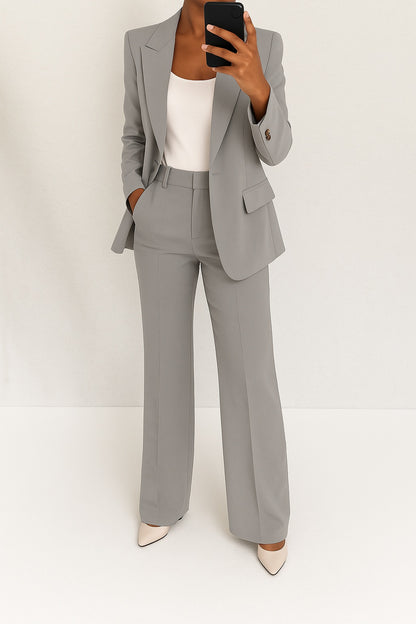 Luísa | Conjunto de Blazer e Calças Mulher Cintura Alta