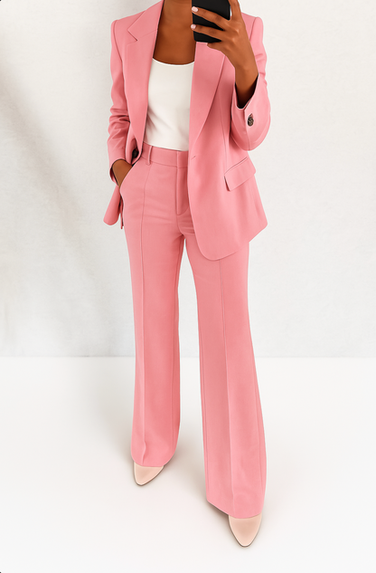 Luísa | Conjunto de Blazer e Calças Mulher Cintura Alta