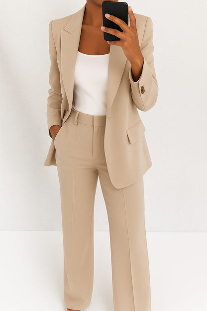 Luísa | Conjunto de Blazer e Calças Mulher Cintura Alta