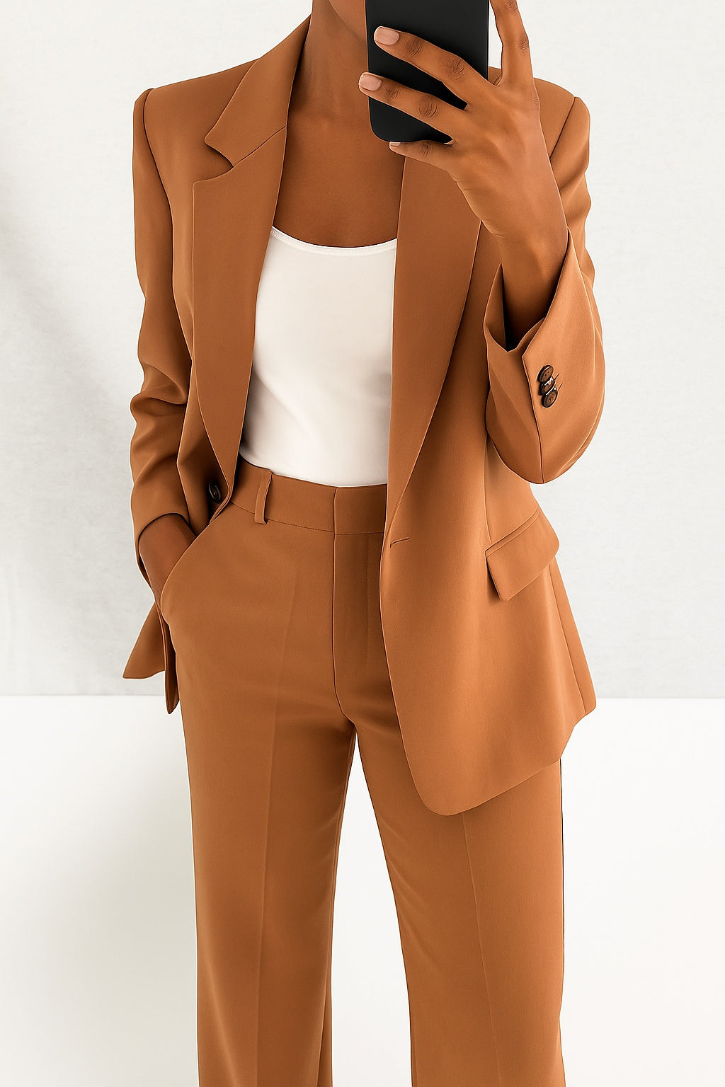 Luísa | Conjunto de Blazer e Calças Mulher Cintura Alta