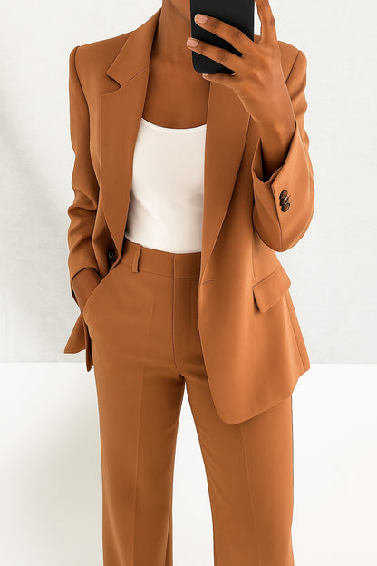 Luísa | Conjunto de Blazer e Calças Mulher Cintura Alta
