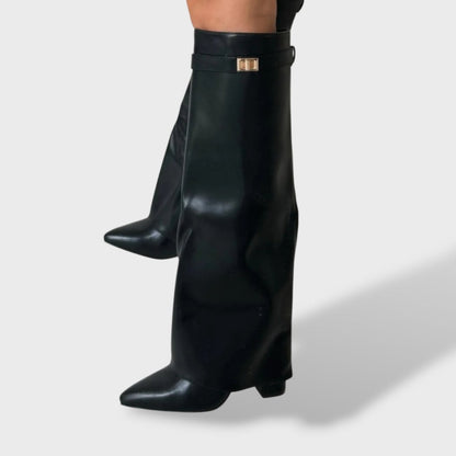Madalena | Botas Cano Alto de Camurça Mulher