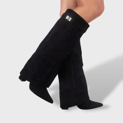 Madalena | Botas Cano Alto de Camurça Mulher