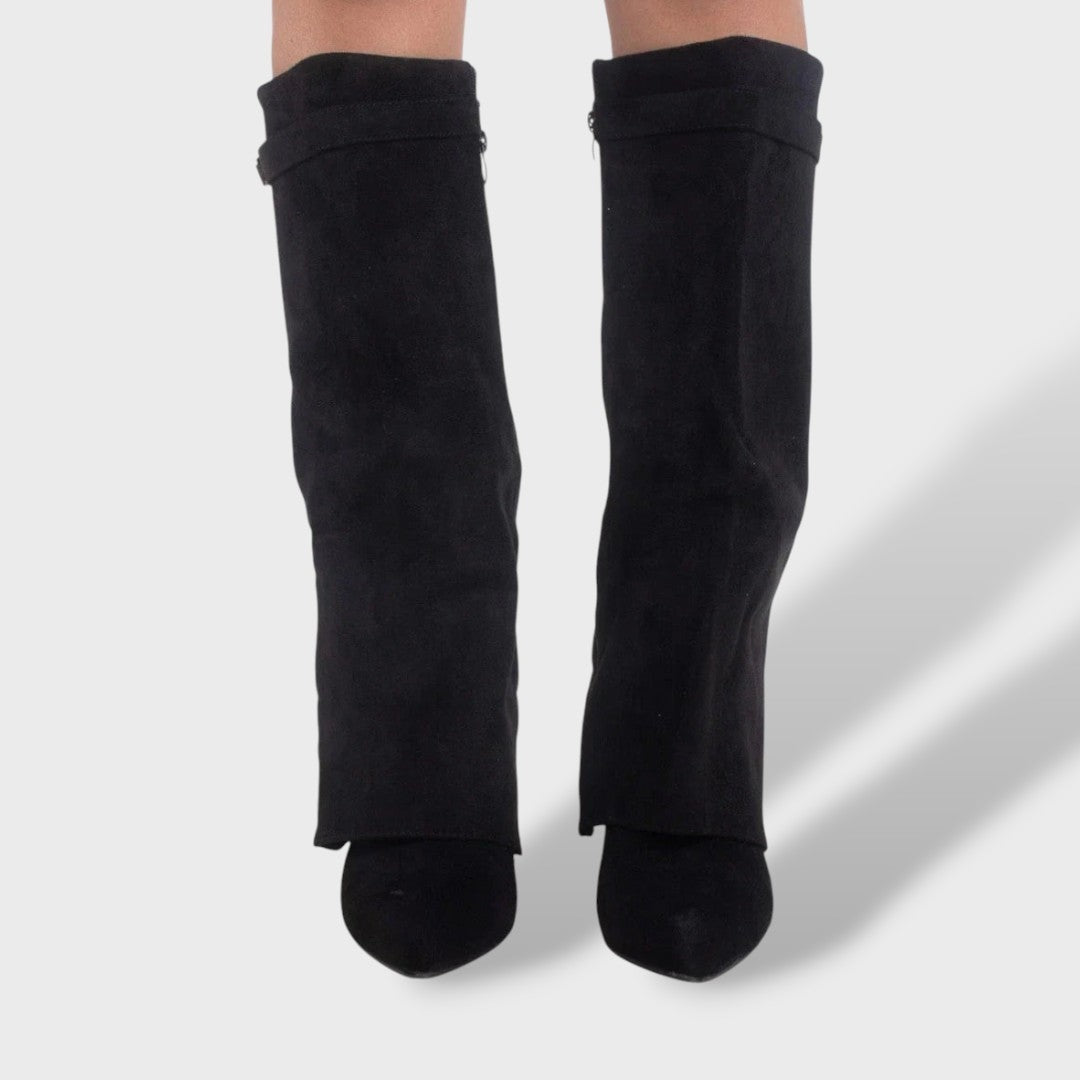 Madalena | Botas Cano Alto de Camurça Mulher