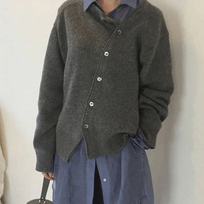 Madalena | Cardigan de Malha Mulher Botões Manga Comprida