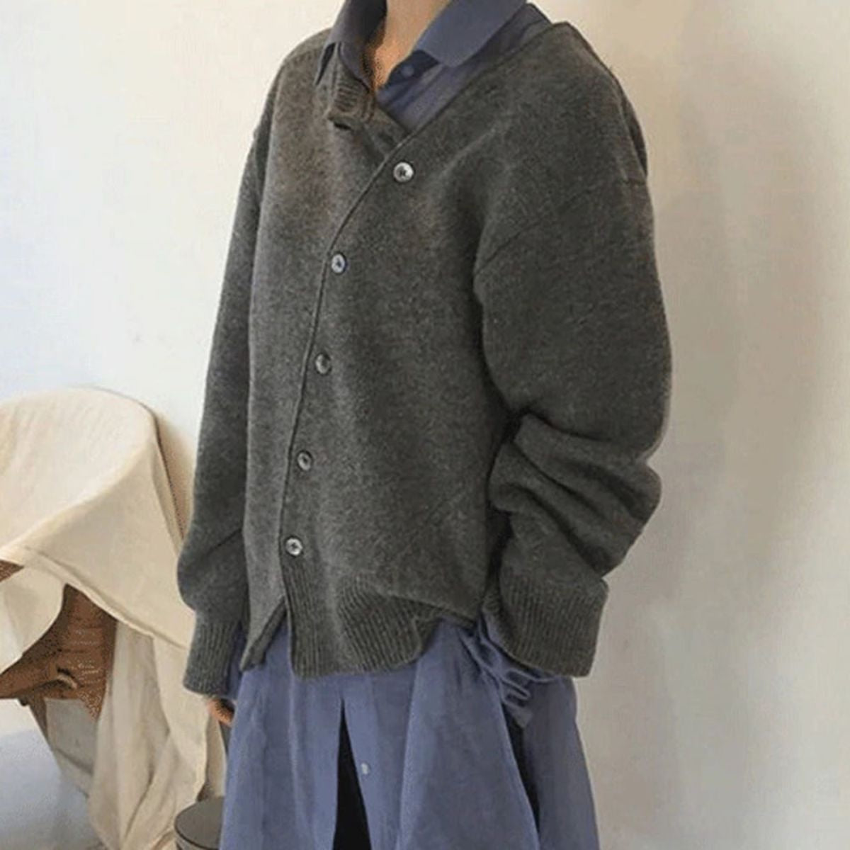 Madalena | Cardigan de Malha Mulher Botões Manga Comprida
