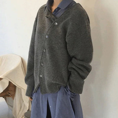 Madalena | Cardigan de Malha Mulher Botões Manga Comprida