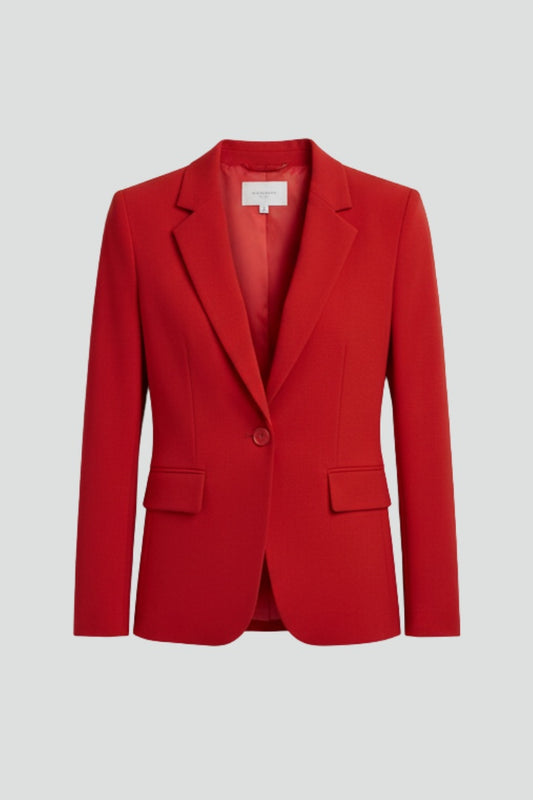 Margarida | Blazer Mulher Lapela Entalhada Botão Único