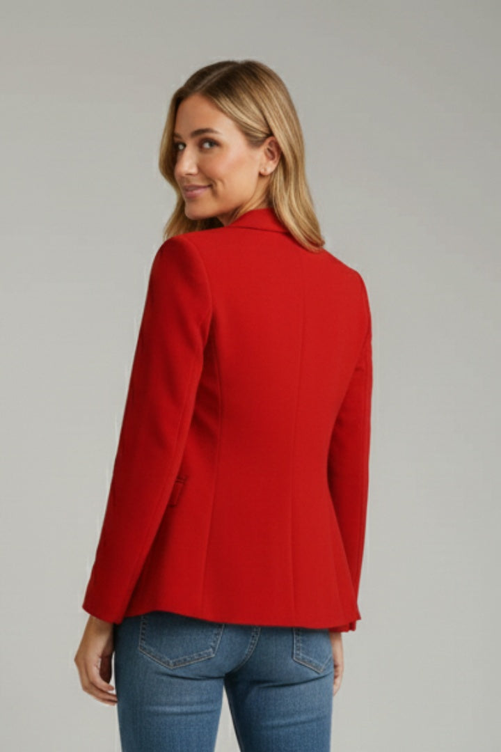Margarida | Blazer Mulher Lapela Entalhada Botão Único