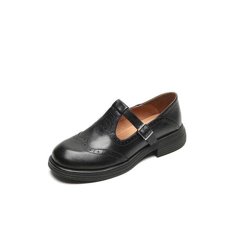 Margarida | Sapatos Oxford de Couro Mulher Fivela
