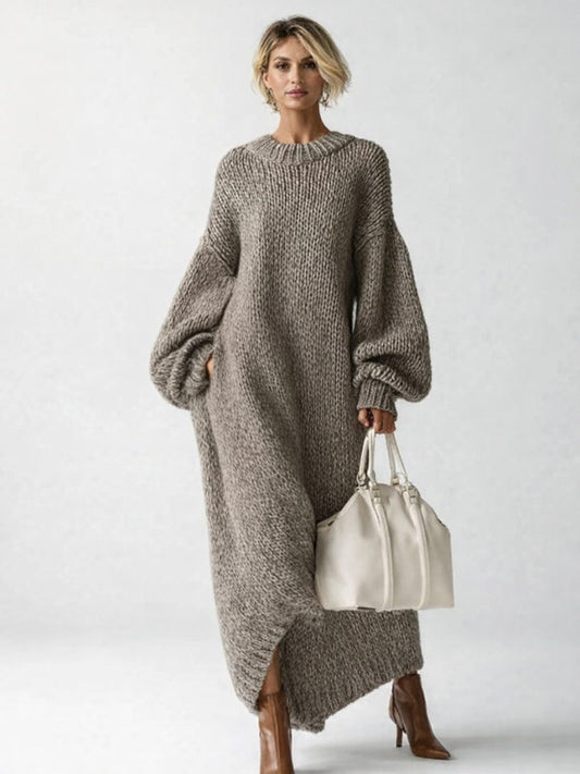 Margot | Women's Chunky Knit Winter Dress Oversized Sweater Dress