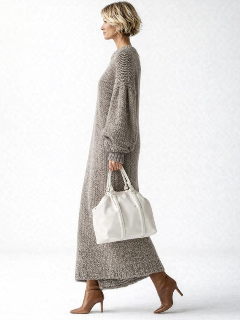 Margot | Women's Chunky Knit Winter Dress Oversized Sweater Dress