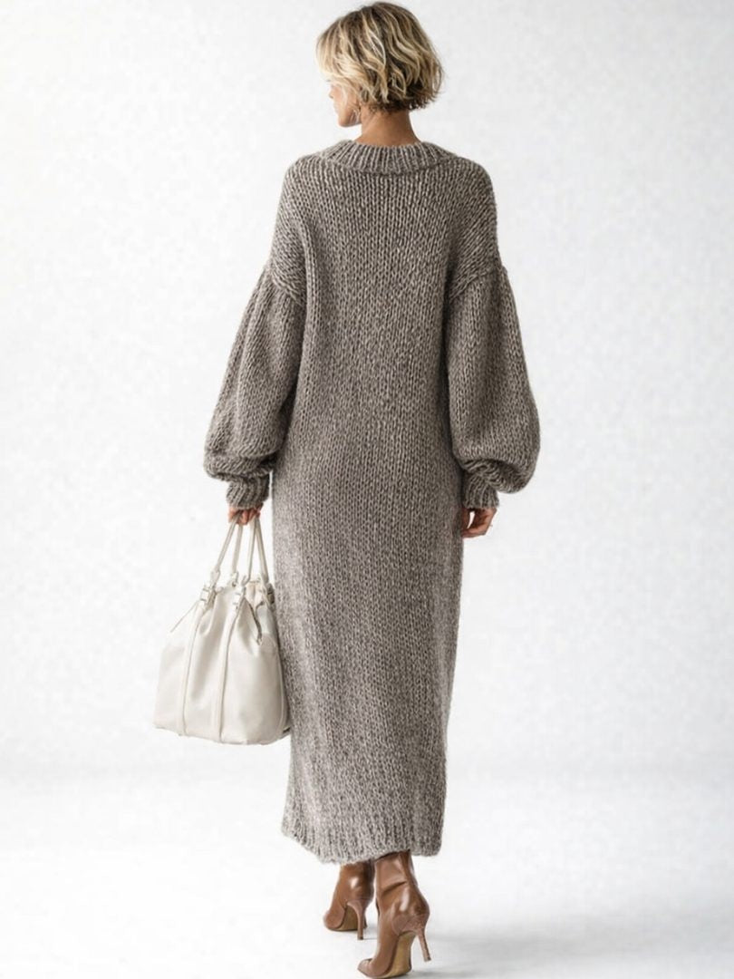 Margot | Women's Chunky Knit Winter Dress Oversized Sweater Dress