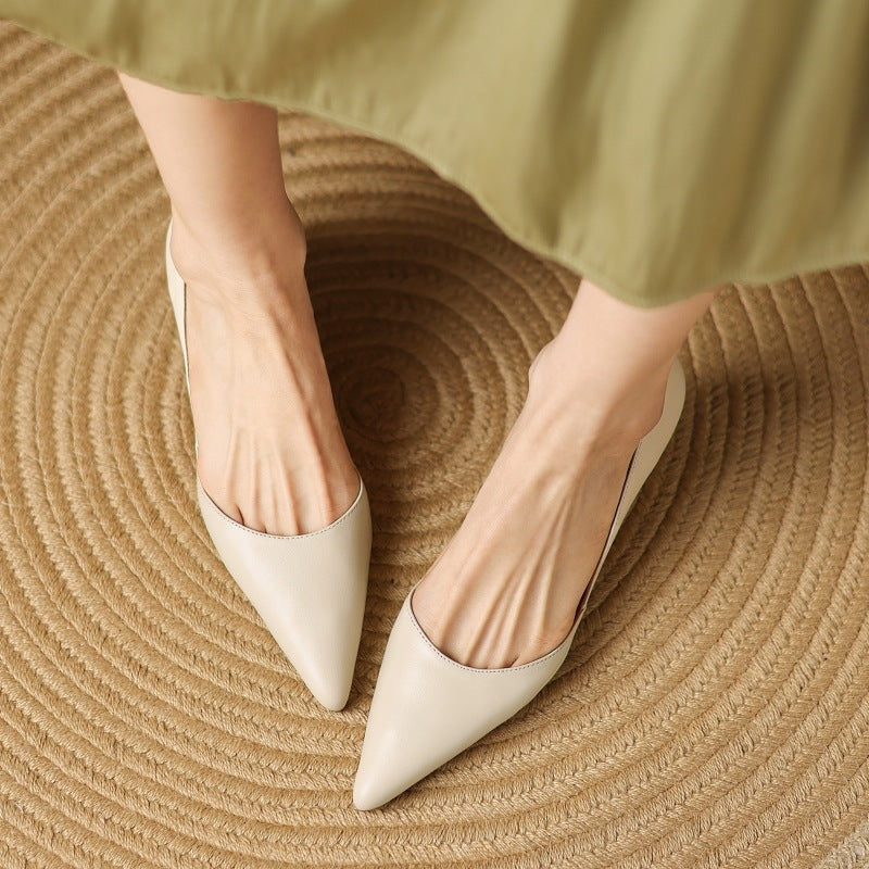 Mariana | Stilettos de Pele Genuína Mulher Bico Fino