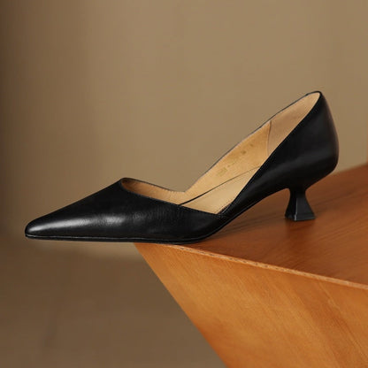 Mariana | Stilettos de Pele Genuína Mulher Bico Fino